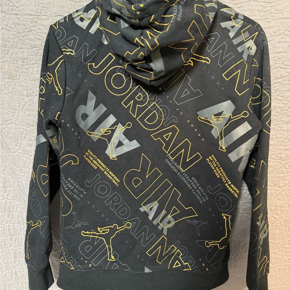 Jordan Hoodie with Black and Yellow Graphics